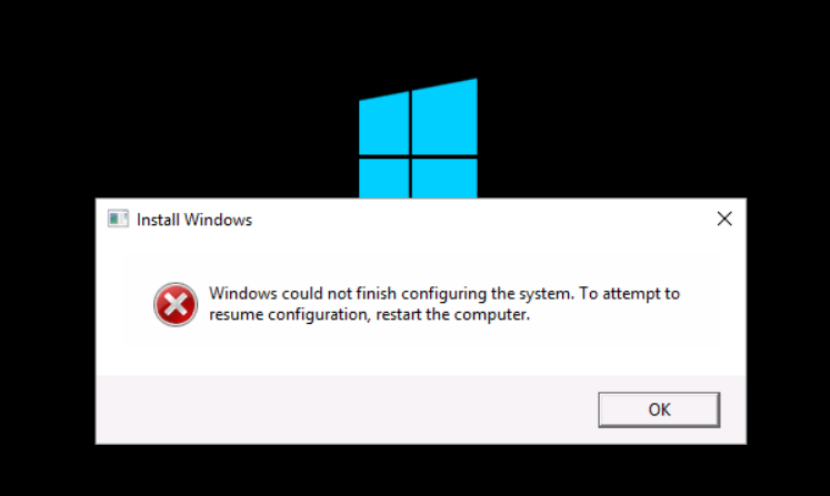Делать горе ошибка. Restart Computer. Ошибка на этапе установки first_Boot во время операции Sysprep_specialize Windows 10. Your Computer restarted because of a problem Mac.